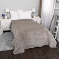 thumbnail image 4 of Jacquard Velvet Touch Blanket, Grey 66" x 96", 4 of 5