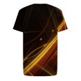 thumbnail image 3 of cllios Chemises pour Hommes 2024 Tendance T-Shirt à Col Rond Imprimé Illusion d'Optique 3D Été Décontracté Manches Courtes Hauts à Imprimé Graphique Cool Musculation Entraînement Athlétisme Tee Jaune TTG, 3 of 4