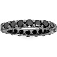 thumbnail image 1 of 2 CT Black Diamond Eternity Ring 10K Black Gold, 1 of 2