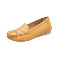 thumbnail image 2 of LSLJS Chaussures Décontractées Confortables Ajourées pour Femmes en Cuir avec Semelles Souples Talons Inclinés, Chaussures Compensées pour Femmes, 2 of 6