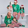 thumbnail image 1 of Pyjamas de Noël Assortis pour la Famille Ensemble de Pyjama Décontracté d'Automne et d'Hiver à Manches Longues avec Col Rond et Ourlet Imprimé de Noël Rayé Ensemble de Pyjama de Noël Papa Taille:TTG, 1 of 4
