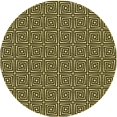 thumbnail image 1 of Ahgly Company Machine Washable Indoor Round Transitional Midnight Gray Area Rugs, 4' Round, 1 of 7