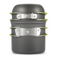 thumbnail image 1 of 2pcs Outdoor Cookware Camping Pans and Pots Cook Set Hiking Backpacking Picnic Cooking Tool, 1 of 8