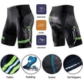 thumbnail image 3 of Sponeed Cycling Shorts for Men Quick-dry Riding Bottoms Print Riding Wear Breathable Bicycling Tights Green M, 3 of 5