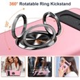 thumbnail image 3 of KOMI for Google Pixel 7 Pro Case, Slim Fit Case for Pixel 7 Pro with Ring Holder Kickstand,[Military Grade Drop Tested] Dual Layer Shockproof Protective Phone Case for Pixel 7 Pro 6.7", Pink, 3 of 5