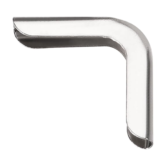 Unique Bargains Metal Book Corner Protectors Edge Cover Guard 16 x 16 x 3mm Silver Tone (Suitable for Thickness: 2.5mm)50Pcs
