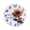 F, variant on 30cm European Retro Rustic Sunflower Wall Clock Home Living Room Decoration Wall Clock
