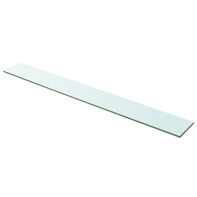 vidaXL Panneau d'Étagère en Verre Transparent 100x12 cm