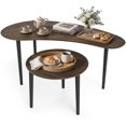 thumbnail image 1 of Gymax Nest Coffee Tables Set of 2 Modern Accent Tables w/ Solid Wood Support Legs, 1 of 10