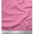 thumbnail image 1 of Soimoi Poly Georgette Fabric Cosmos Floral Printed Fabric 1 Yard 42 Inch Wide, 1 of 3