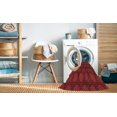 thumbnail image 2 of Ahgly Company Tapis d'Intérieur Lavables en Machine Rectangle Transitionnel Rouge Canneberge, 2' x 3', 2 of 7
