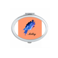 thumbnail image 1 of Crystal Milky Way Text Blue Mirror Portable Fold Hand Makeup Double Side Glasses, 1 of 3