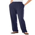 thumbnail image 1 of CHOK Plus Size 7-Day Knit Straight Leg Pant Stretch Elastic Waist Petite & Tall - 3X  Navy, 1 of 6