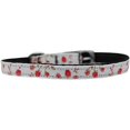 thumbnail image 1 of Roses Nylon Dog Collar With Classic Buckle 3/8" Red Size 8, 1 of 1