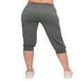 thumbnail image 3 of CHOK Pantalon Cargo Jogger Décontracté Super Doux pour Femmes Noir G, 3 of 6