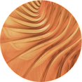 thumbnail image 1 of Ahgly Company Machine Washable Indoor Round Transitional Orange Red Orange Area Rugs, 3' Round, 1 of 7