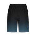 thumbnail image 3 of RKSTN Swim Shorts for Mens Gradient Print Ultra Plus Size Color Blocking Elastic Waist Drawstring Casual Versatile Beach Vacation Board Shorts with Pockets, 3 of 4