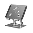 thumbnail image 2 of facefd Tablet Holder Solid Color Replacement Nonslip Universal Heats Dissipation 360 Degree Foldable Aluminium Alloy Bracket Grey, 2 of 9