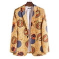 thumbnail image 2 of Men‘s Autumn And Winter Long Sleeve Printed Suit Coats Blouse, 2 of 6