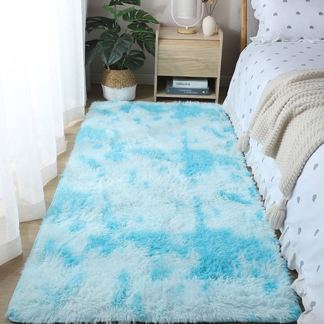 Soft Modern Area Rugs, EDHITNR Super Soft Suede Polyester Home Decor, Non-Slip Easy Clean Machine Washable Carpet for Living Room Bedroom Dining Area