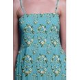 thumbnail image 4 of Bimba Robe Longue Maxi à Imprimé Floral Feuilles et Jasmin Arabe pour Femmes, Corsage Smocké - Moyen, 4 of 7