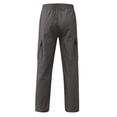 thumbnail image 5 of Men's Four Seasons Street Sickies Work Pants Leisure Sports Multi Pocket Simple L Foot Mouth Cap Rope Plus Size Cargo Pants Waist Lace Up Patchwork Ribbon Standard Woven Cargo Trousers, 5 of 5
