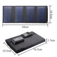 thumbnail image 5 of Waterproof 20W 5V Foldable USB Solar Panel Cells Charger for Hiking (Black), 5 of 5