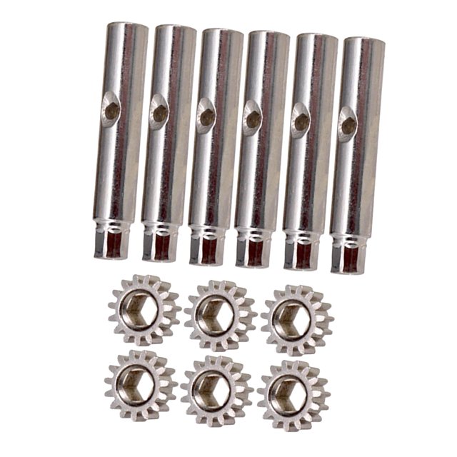 Wweixi 6 Pcs Pinces de Réglage de Guitare Style Machine 2 Têtes Épingles et Pièces Style Engrenage 4