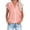 Pink, variant on Lolmot Button Down Shirts For Women,Fashion Women New Style Cotton Linen Solid Color Shirts V Neck Short Sleeve Blouses Summer Casual Ladies Tops