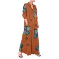 thumbnail image 1 of PVCS Chemise Habillée Femme Longue Jupe Manches Longues Poche Automne Printemps Col Chemise, 1 of 9
