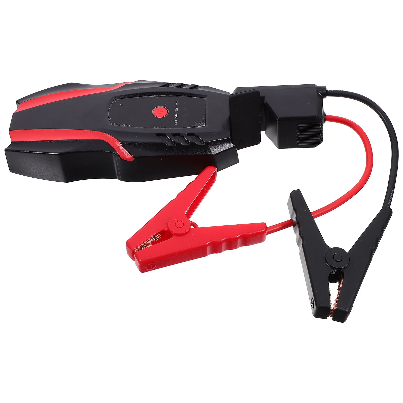 OULII Durable MultiFunctional Car Jump Starter and Power Bank with LED Flashlight for Emergency Use Black 12V