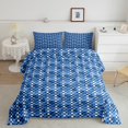 thumbnail image 2 of Erosebridal Green Checkered Bedding Comforter Set, Square Geometric Comforter Sets , Abstract Reversible Down Comforter, Microfiber Room Decoration, 2-Piece, 2 of 8