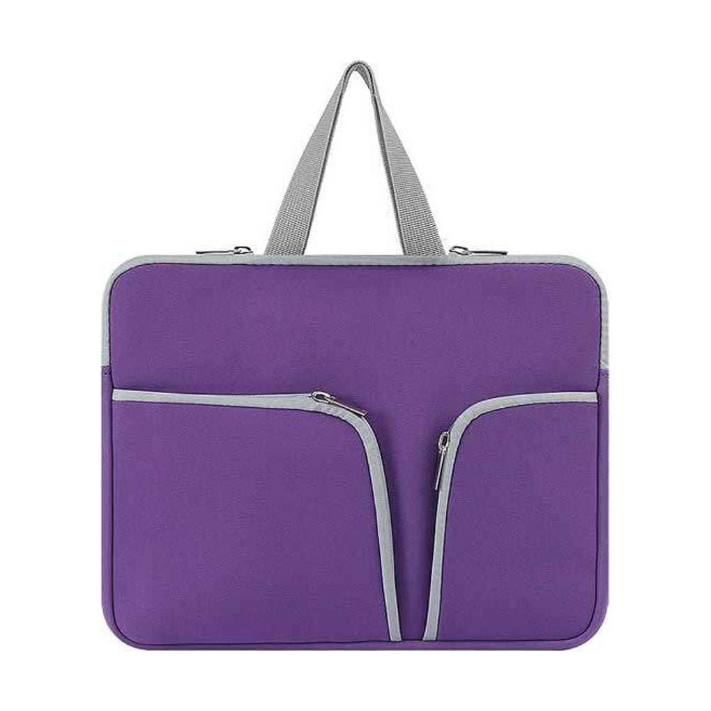 Xingzhi Laptop Sleeve Waterproof Computer Case Portable Bag Pocket Carrier Pouch Protector Reusable Compartments Business Storage Purple 10inch