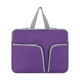 thumbnail image 1 of Laptop Sleeve Waterproof Computer Case Portable Bag Pocket Carrier Pouch Protector Reusable Compartments Business Storage Purple 14inch, 1 of 9