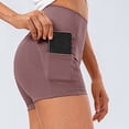 thumbnail image 2 of Plebaso Womens High Waist Yoga Shorts with Pockets Workout Athletic Shorts Stretch Compression Biker Shorts, 2 of 5
