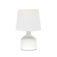 thumbnail image 1 of Simple Designs LT2080-OFF Mini Lampe de Table en Céramique Bocksbeutal, Blanc Cassé, 1 of 6