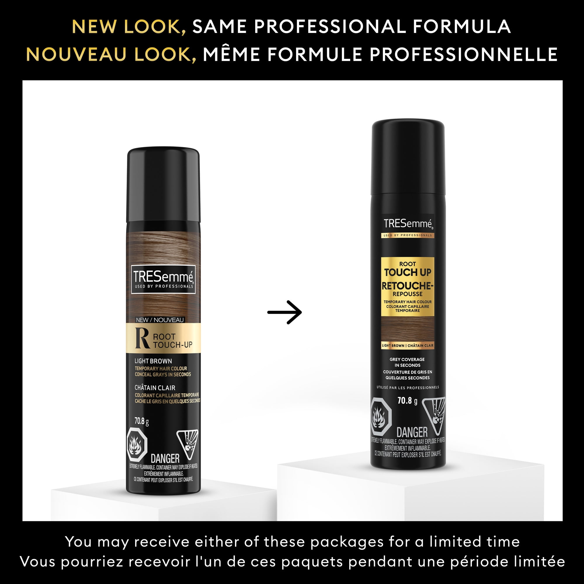 Vaporisateur Capillaire Root Touch-Up TRESemmé pour cheveux brun foncé, 70.8g