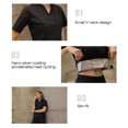 thumbnail image 4 of Women Body Shaper Short Sleeve Sweat Suit Waist Trainer Workout, 4 of 8