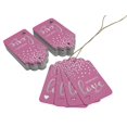 thumbnail image 3 of Inkdotpot Made With Love Text Bottle Tag Real Silver Foil Favor Hang Tags 100 Pack, 3 of 6