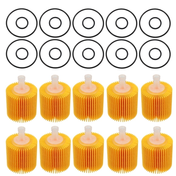 Unique Bargains Ensemble de 10 Filtres à Huile de Moteur 04152-YZZA1 04152-31090 04152-YZG1 pour Toyota Avalon Camry Highlander RAV4 Tacoma Sienna