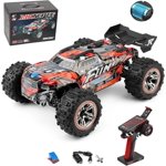 Bruce&Shark RC Car WLtoys 184008 Brushless for Adults Kids, 37MPH High Speed Remote Control Car, 4WD 1:18 Scale All Terrain Off Road RC Truck, 2.4GHz RC Racing Car with Batteries
