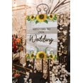 thumbnail image 3 of Darling Souvenir MADE WITH LOVE Sunflower BorderLargeWelcomeSign, Decorative PosterWelcomeTo Our Wedding Poster For Easel Wedding Collection- 18x12, 3 of 5