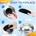 thumbnail image 4 of KEEPOW 6.7 Inch Compost Bin Filter Replacement for Kitchen Compost Bin Countertop, 10-Pack Charcoal Filters for Compost Bucket, Activated Carbon Filter for Compost Pail Counter Refill Sets, 10001F, 4 of 8