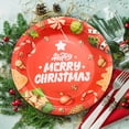 thumbnail image 3 of D Eco-Friendly Disposable Christmas Party Plates 9 Inch 16Pc Set Perfect For Holiday Dinner Decorations Festive Gatherings And Special Events Weight 0.46 Lb, 3 of 7