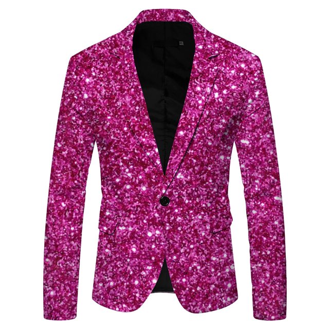 Kcodviy Complet à Paillettes 3D pour Homme Complets pour Hommes Coupe Régulière Imprimé Poche Revers Bouton Complet Coupe Moderne pour Hommes Style Complet Complet pour Hommes Deux Complets Mignons un