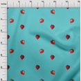 thumbnail image 1 of oneOone Georgette Viscose Fabric Strawberry Fruit Fabric Prints by Yard 42 Inch Wide, 1 of 4