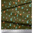 thumbnail image 2 of Soimoi Georgette Viscose Fabric Egg & Rabbit Animal Printed Fabric 1 Yard 42 Inch Wide, 2 of 3