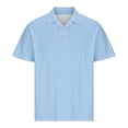 thumbnail image 4 of cfhntfmh Mens Muscle Shirts Short Sleeve Slim Fit Golf Casual Collared Tops Solid Color Workout T Shirts for Summer, 4 of 6