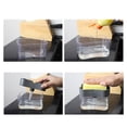 thumbnail image 4 of Liquid Dish Soap Dispenser Press Design Automatically Liquid Dispenser Box Sponge Holder Soap Dispenser for Home Kitchen Grey, 4 of 8