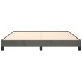 thumbnail image 3 of vidaXL Bed Frame Dark Grey 193x203 cm King Velvet, 3 of 5